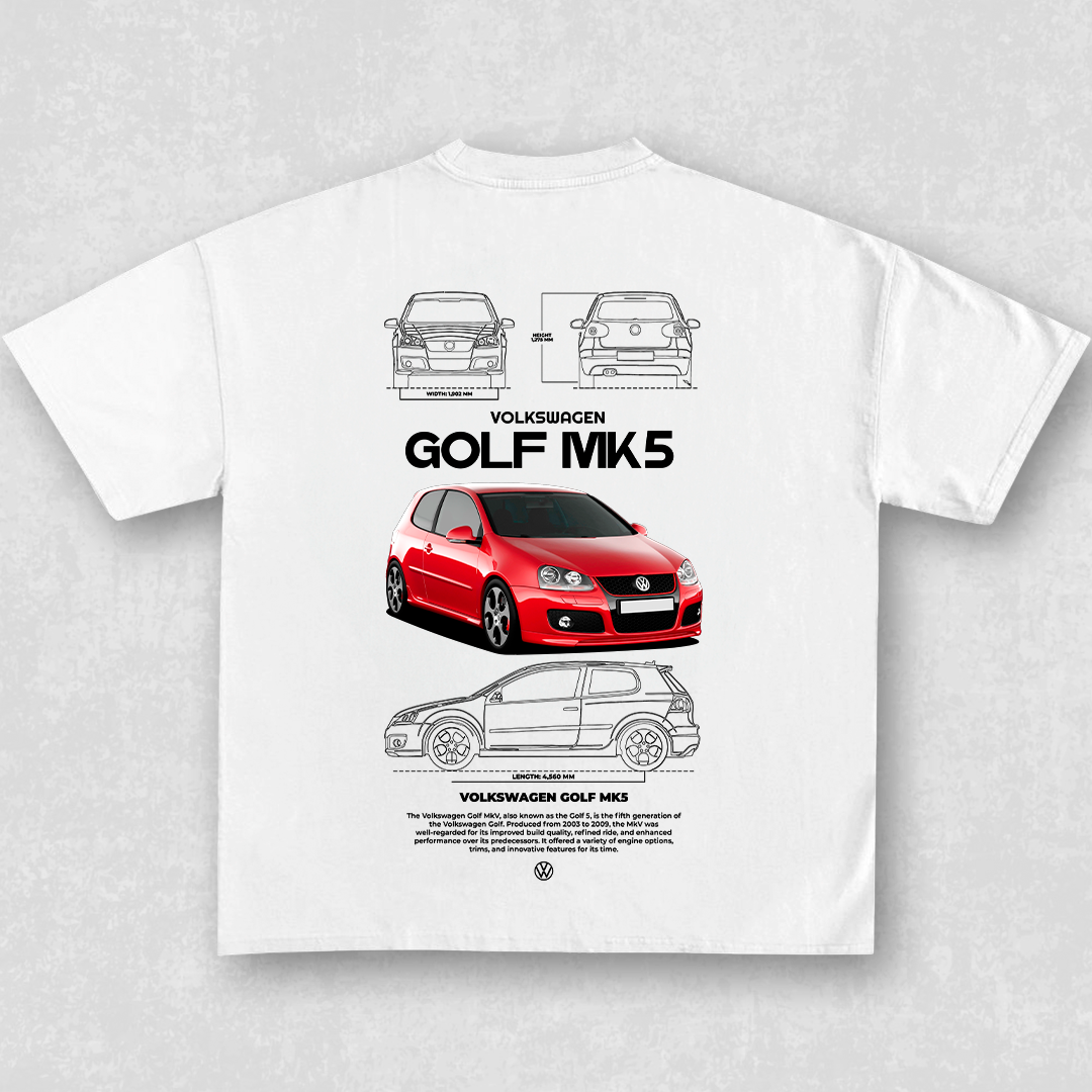 Volkswagen Golf MK5 - t-shirt design