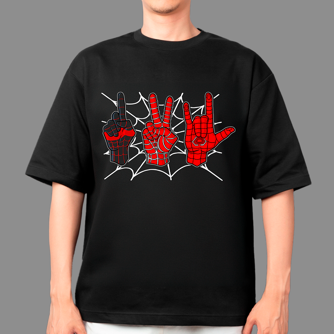 Man-Spider hands t-shirt design