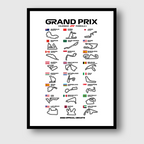 Digital File - 2026 Calendar F1 Grand Prix - t-shirt design, posters, hoodies..