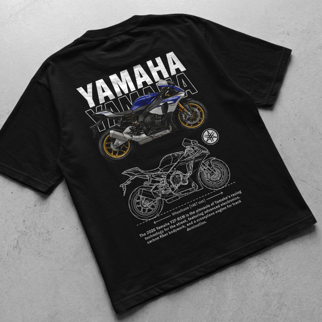 Motorcycle t-shirt design Yamaha YZF-R1M