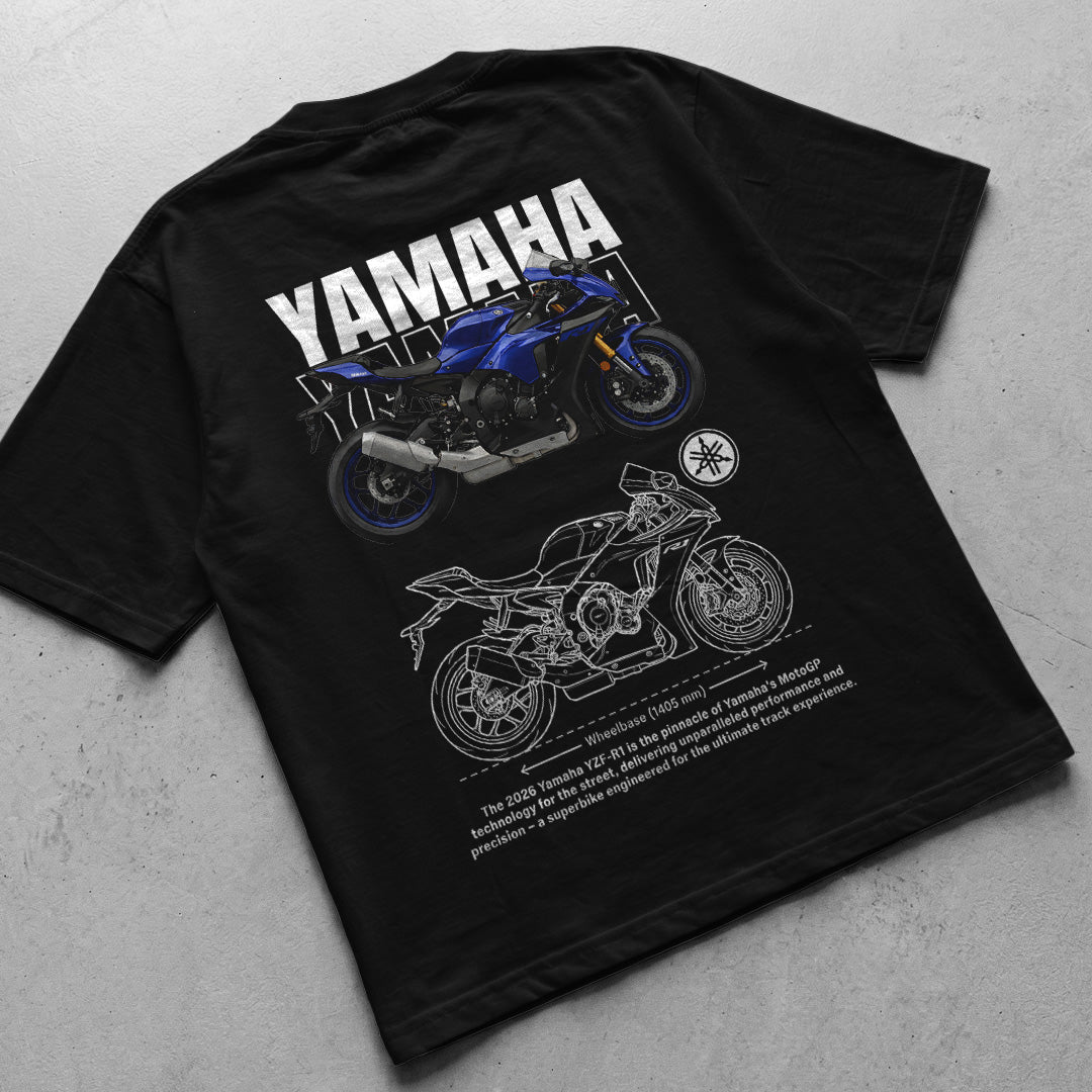 Motorcycle t-shirt design Yamaha YZF-R1