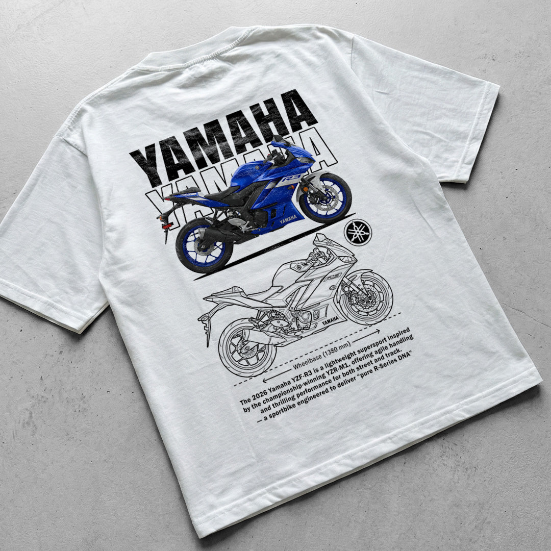 Motorcycle t-shirt design Yamaha YZF-R3