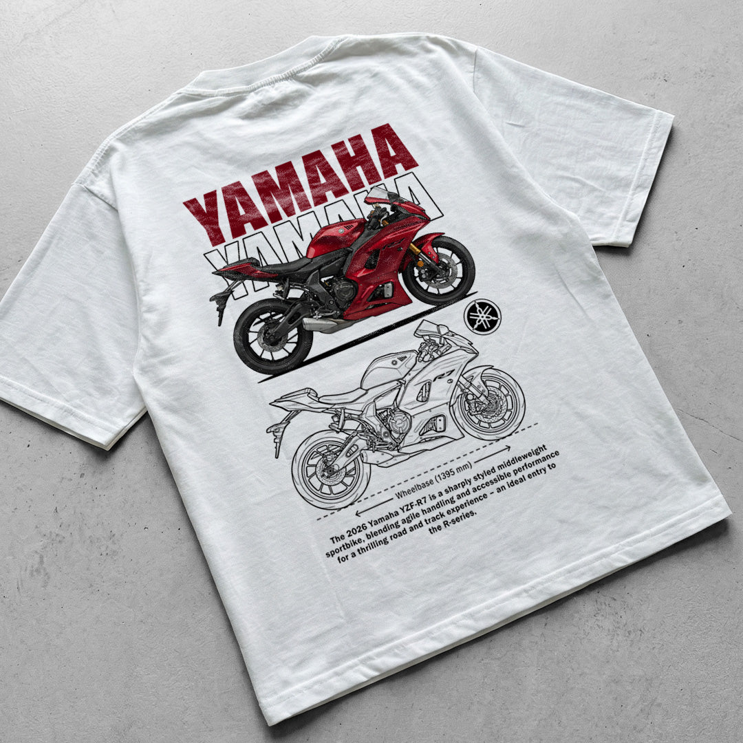 Motorcycle t-shirt design Yamaha YZF-R7