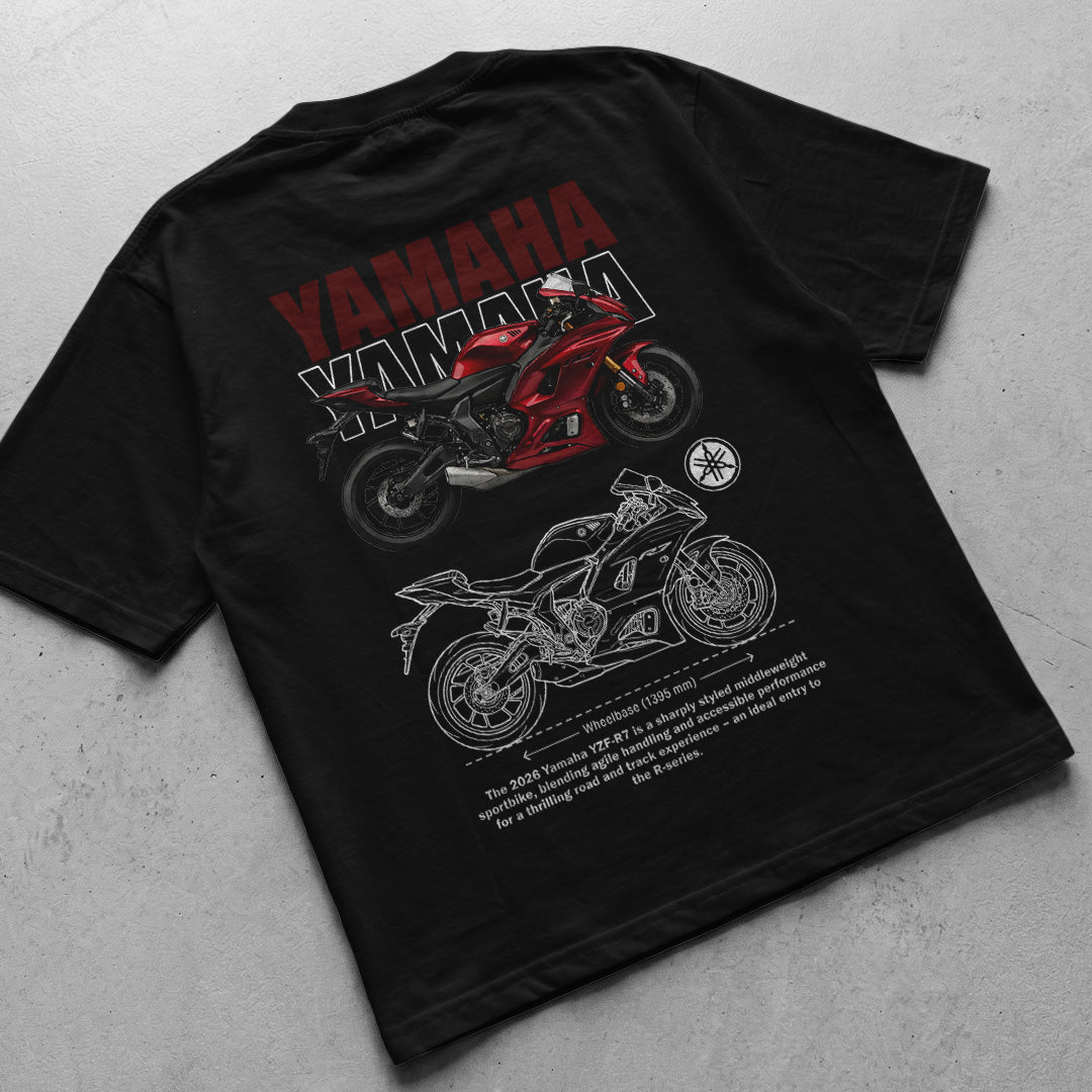 Motorcycle t-shirt design Yamaha YZF-R7
