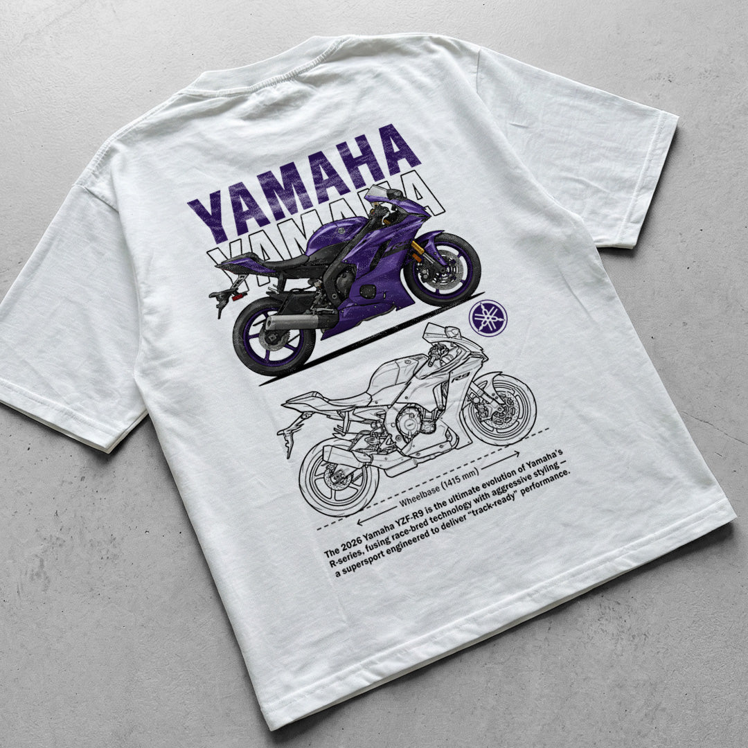 Motorcycle t-shirt design Yamaha YZF-R9