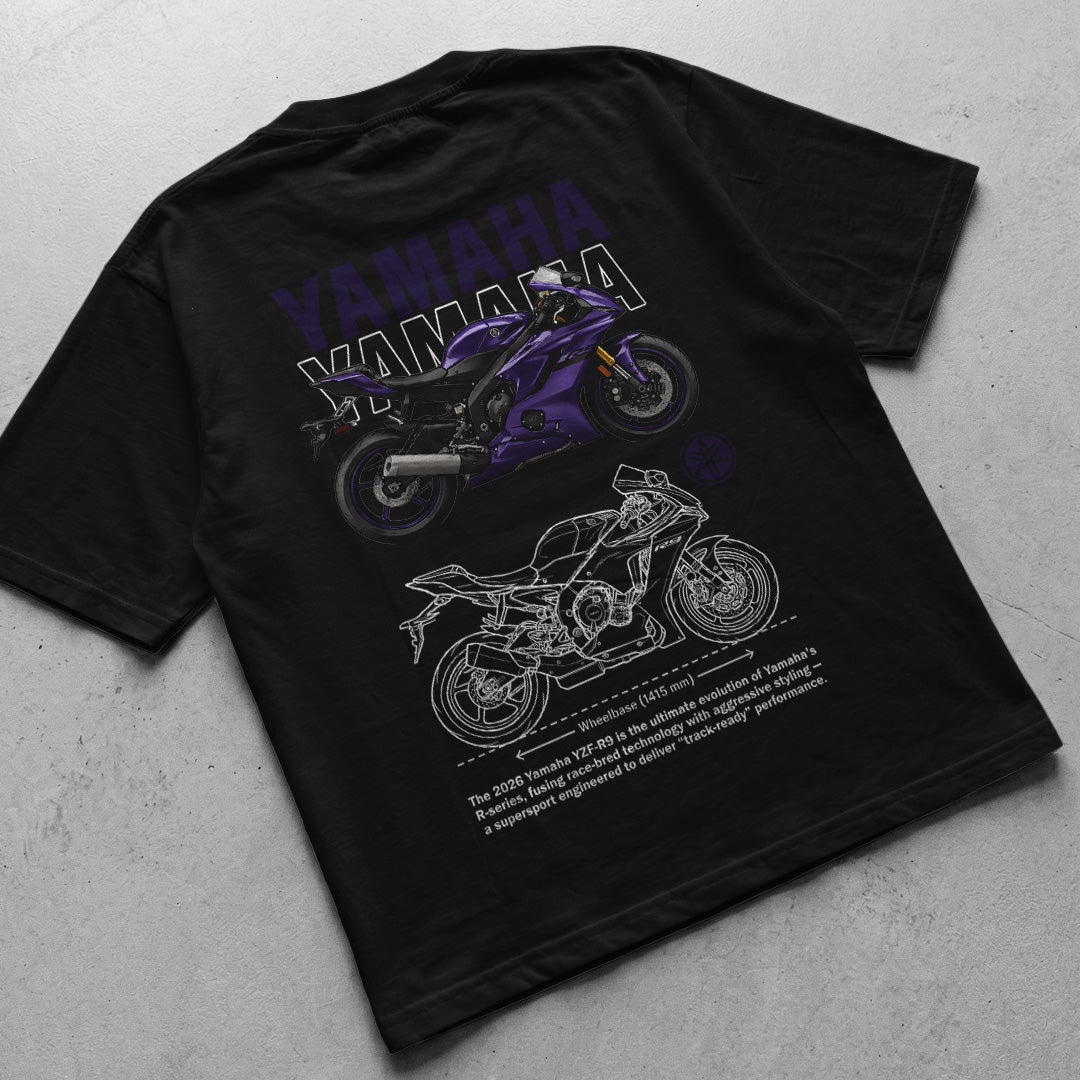 Motorcycle t-shirt design Yamaha YZF-R9