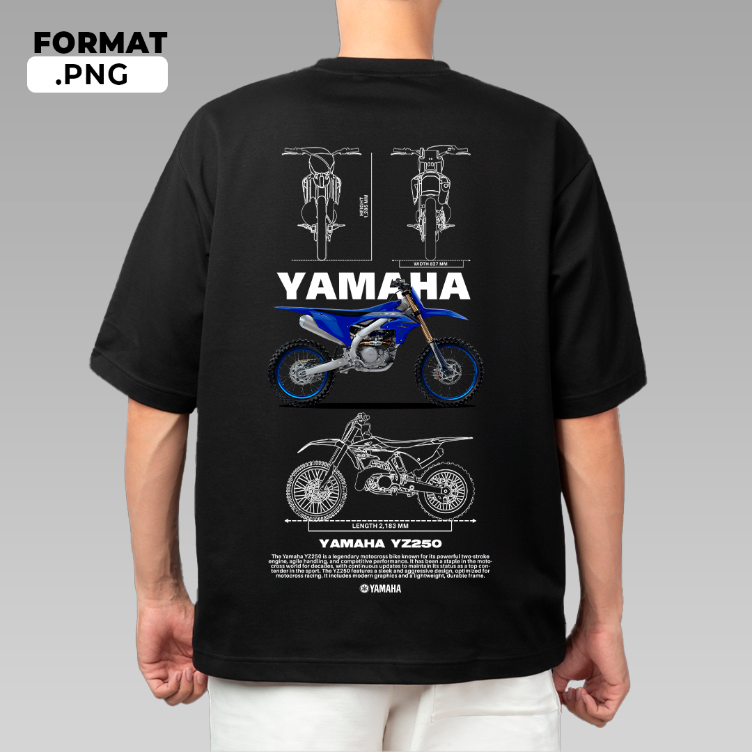 Yamaha YZ250 - T-shirt design
