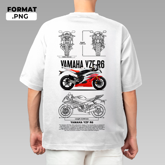 Yamaha YZF R6 - T-shirt design