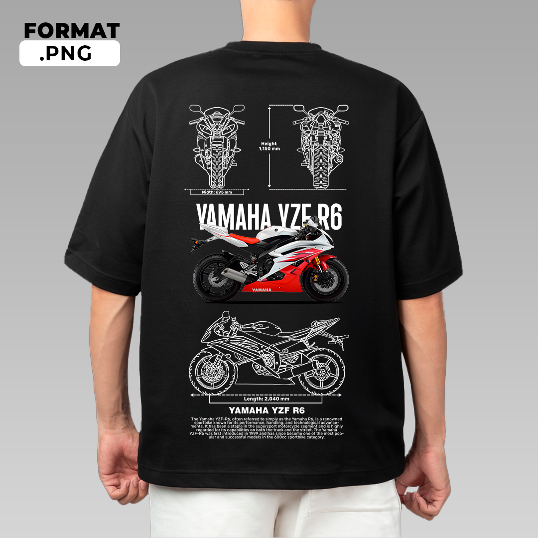 Yamaha YZF R6 - T-shirt design