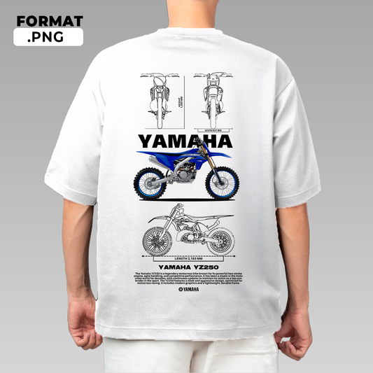 Yamaha YZ250 - T-shirt design