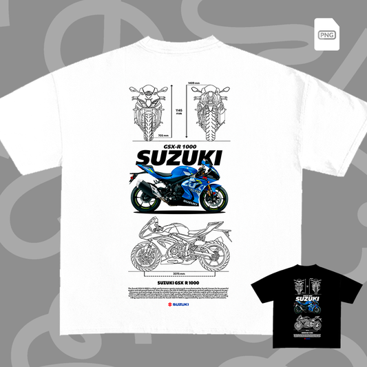 Suzuki GSX-R 1000 t-shirt design