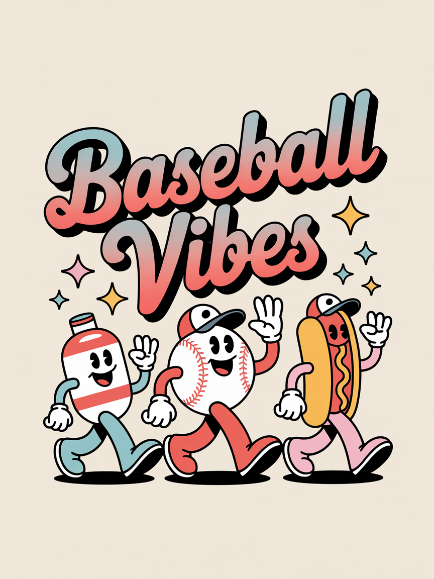 Baseball Vibes - digital file