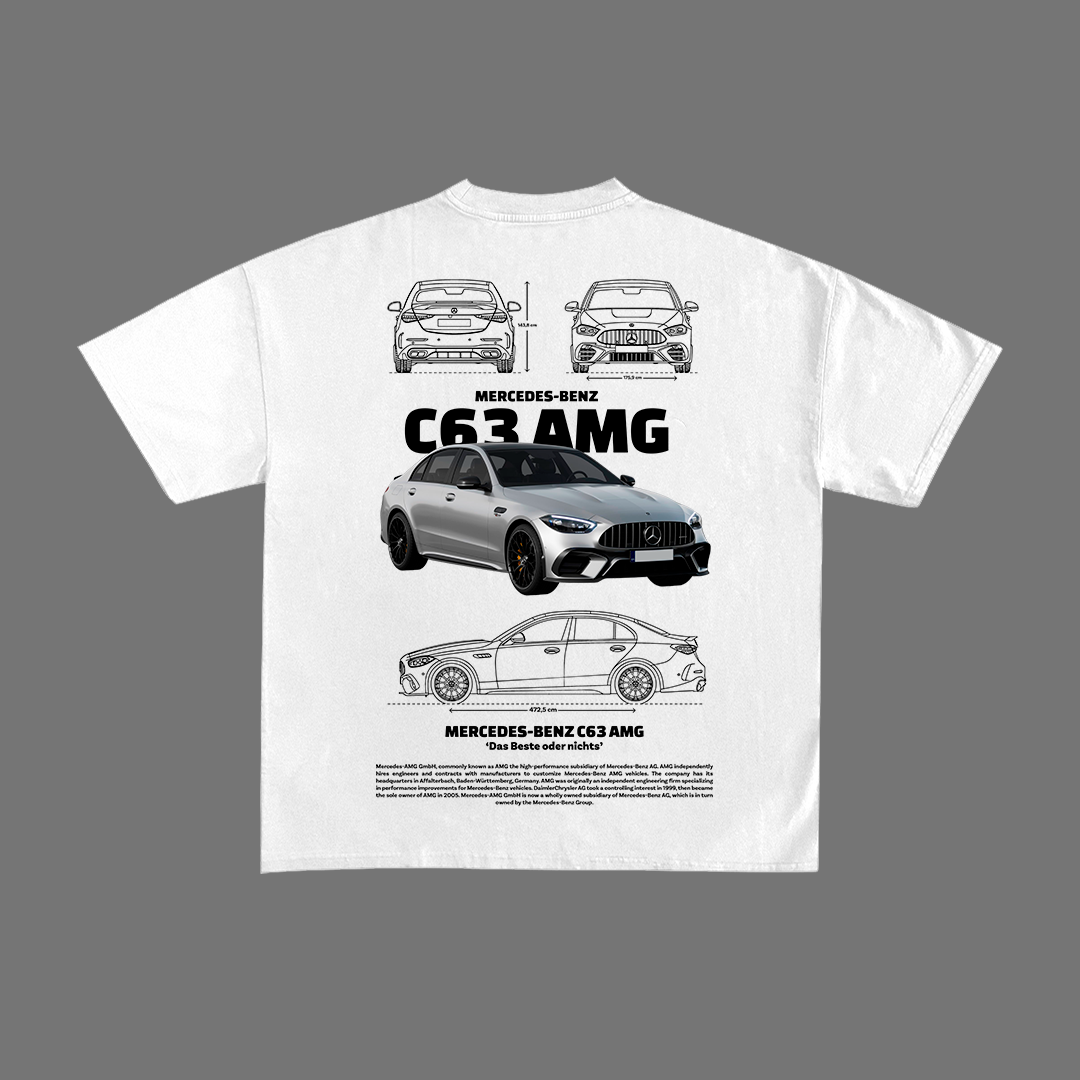 Mercedes Benz C63 AMG t-shirt design template