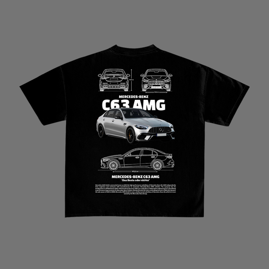 Mercedes Benz C63 AMG t-shirt design template