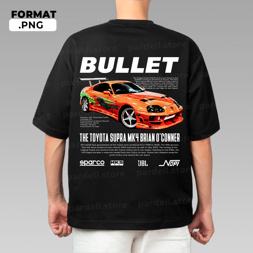 Toyota Supra MK4 Brian O'Conner Bullet - design