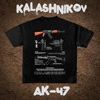 A-47 Graphic T-shirt  Blueprints -DESIGN