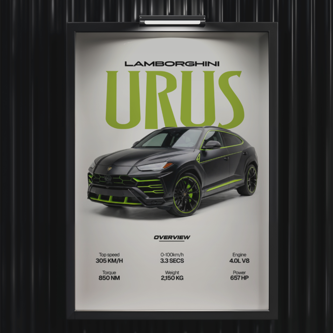 Digital poster - Lamborghini Urus for print