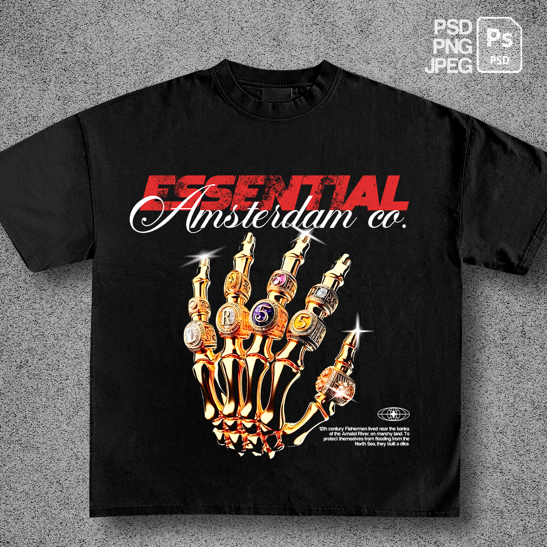 Essential Amsterdam Co. - t-shirt design