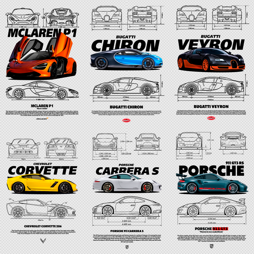 +860 CAR DESIGNS FOR PRINT ON CLOTHING