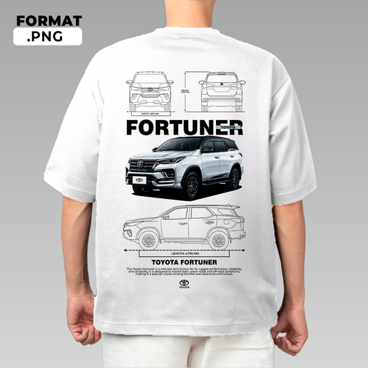 Toyota Fortuner 2024 - t-shirt design