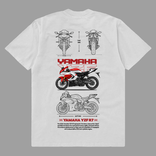 Template Yamaha YZF R7 t-shirt design