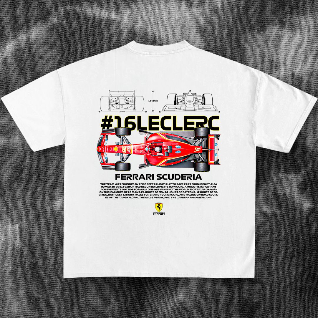 #16 Charles Leclerc F1 - t-shirt design