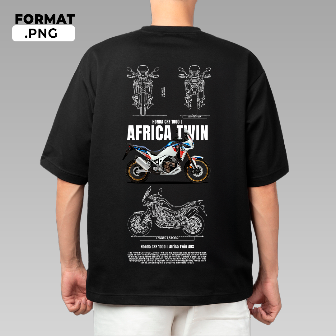 Honda CRF 1000 L Africa Twin ABS - T-shirt design