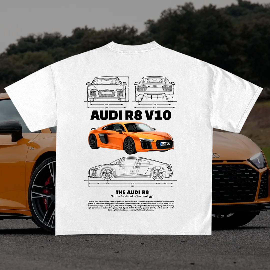 Car design for t-shirt, graphic, audi vector for print