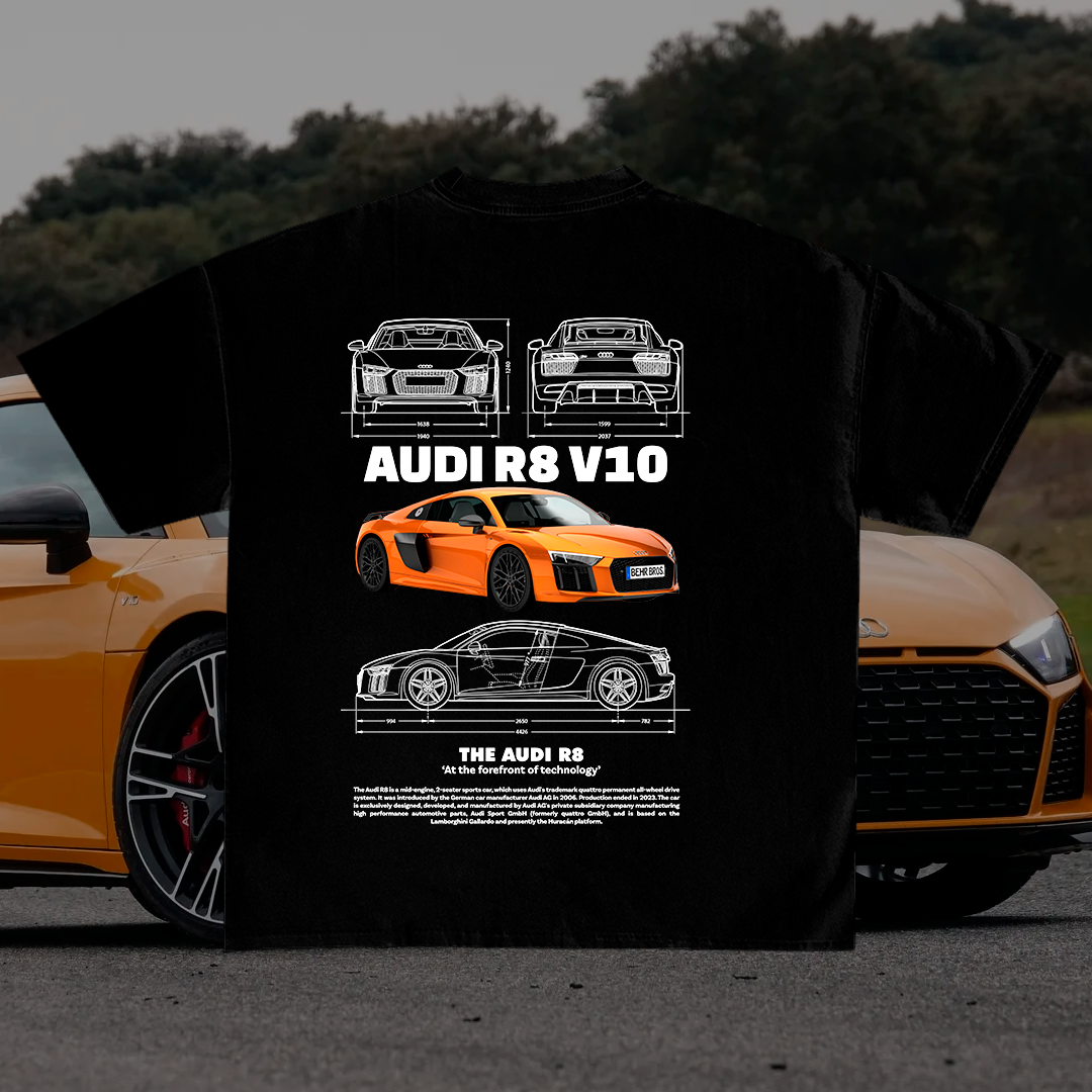 Car design for t-shirt, graphic, audi vector for print