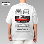 Automotive illustration T-shirt design – instant digital