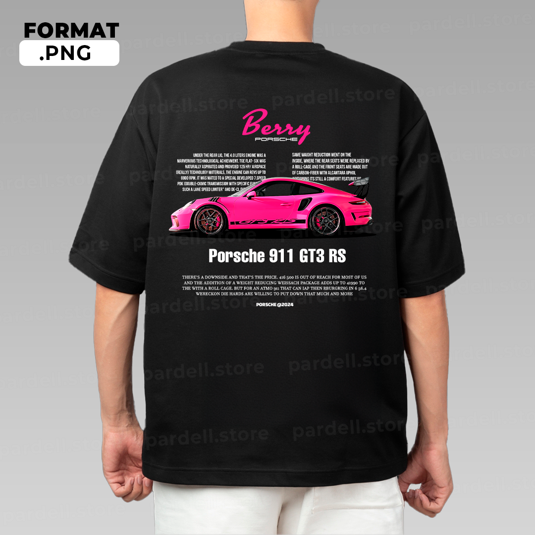 Tamplate car t-shirt design, vector PNG