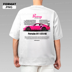 Tamplate car t-shirt design, vector PNG