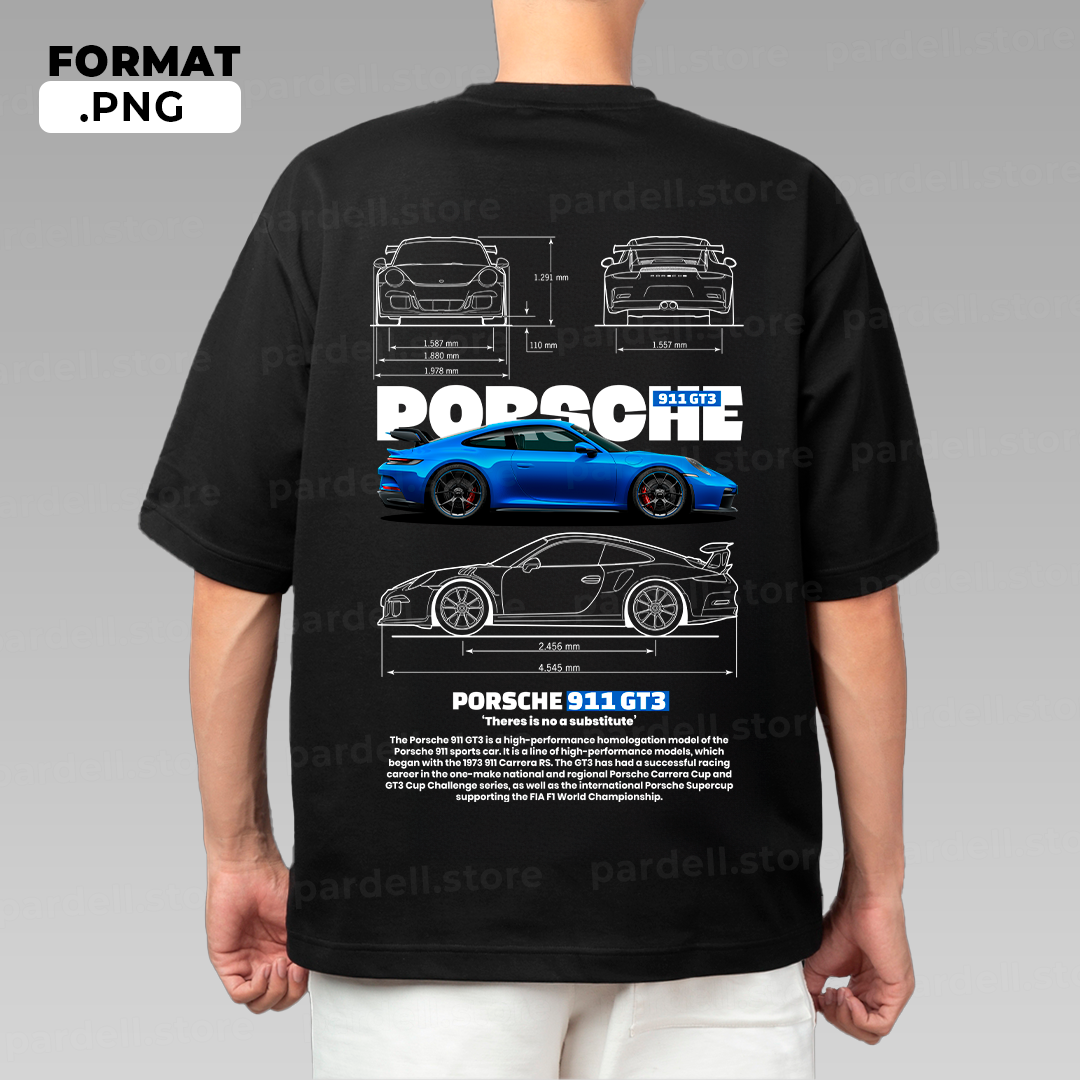 Tamplate car t-shirt design, vector PNG