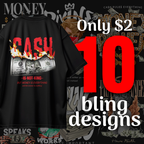 Bling Dollars Bundle PNG - t-shirt design