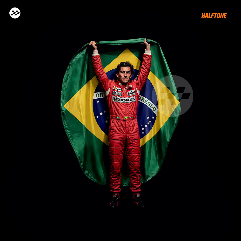Digital file Iconic Legend Ayrton S. tshirt design