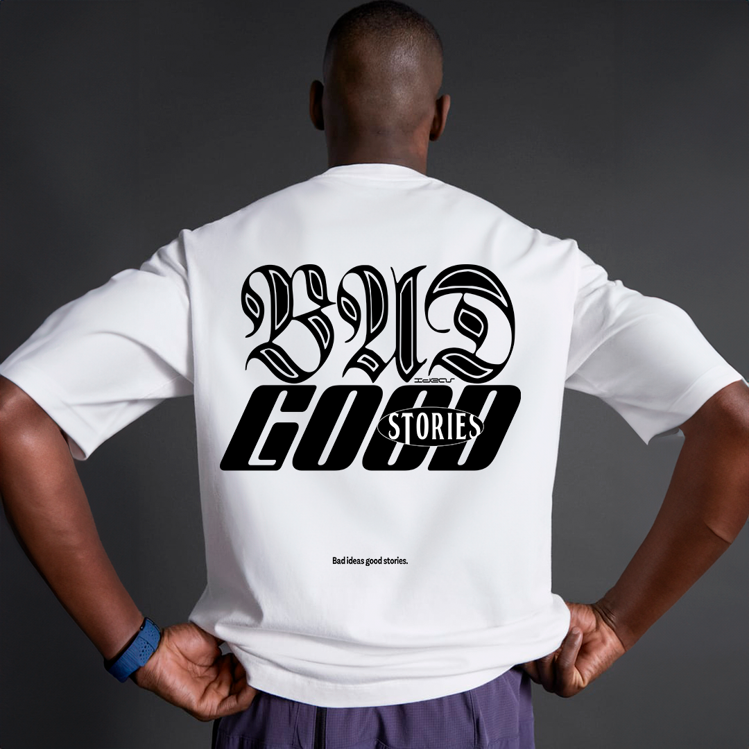 Bad Ideas good Stories t-shirt design