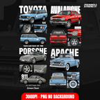 Digital File -  Car t-shirt design Classics