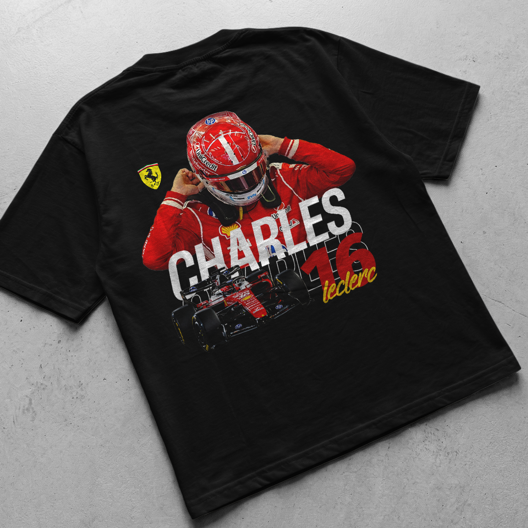Digital designs - Charles Leclerc 16 t-shirt design