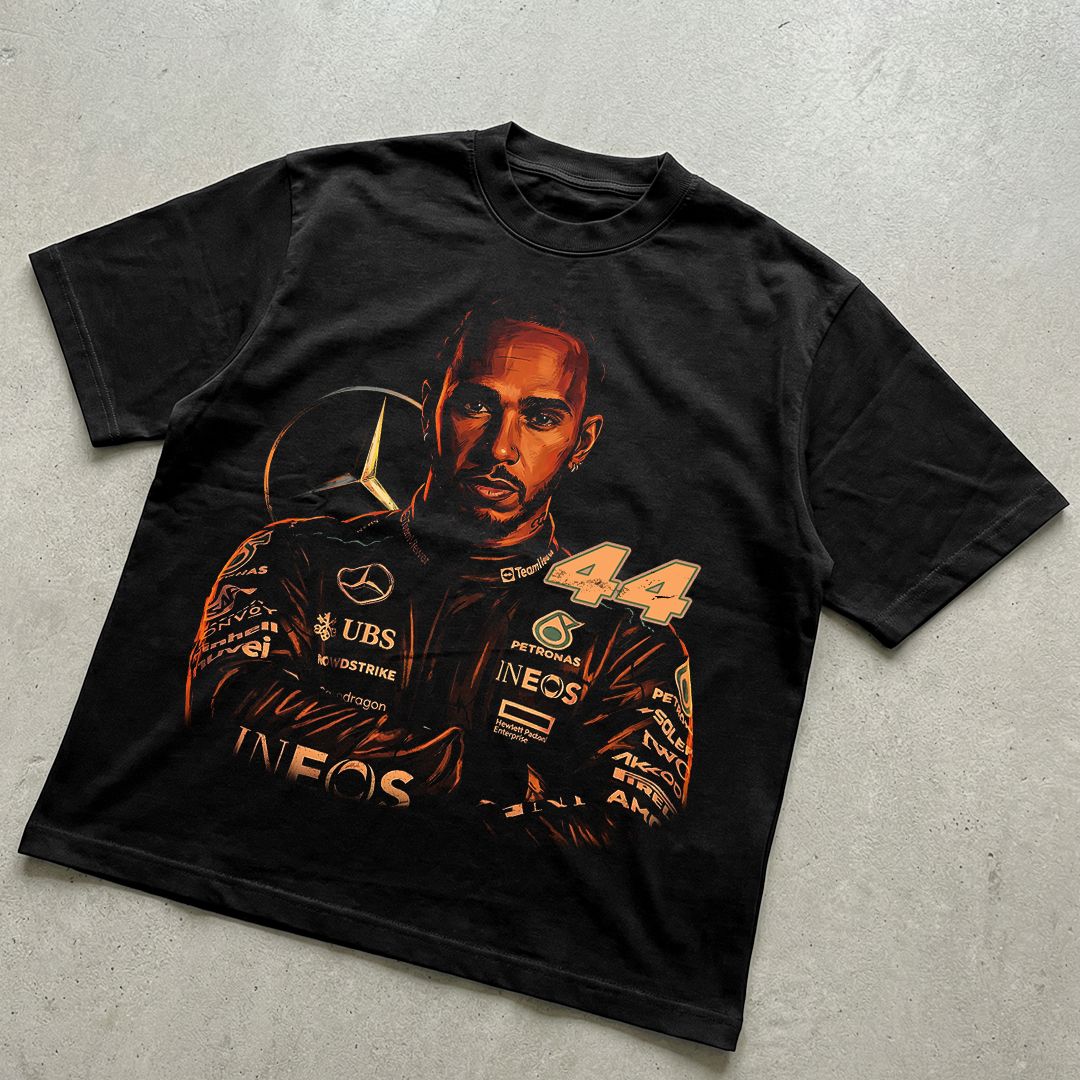 Graphic design F1 driver Lewis t-shirt design