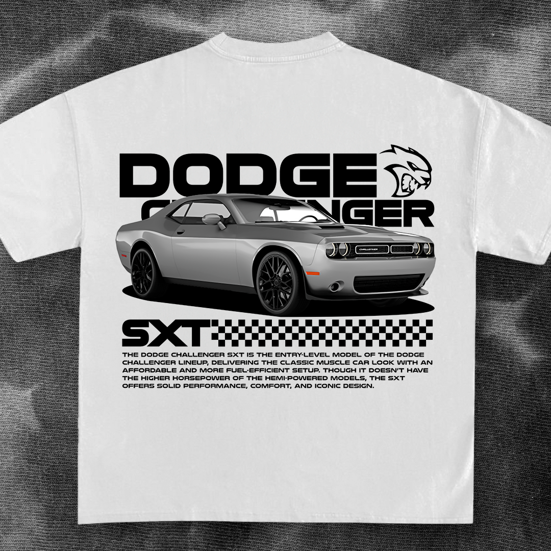 Car t-shirt design - CHALLENGER