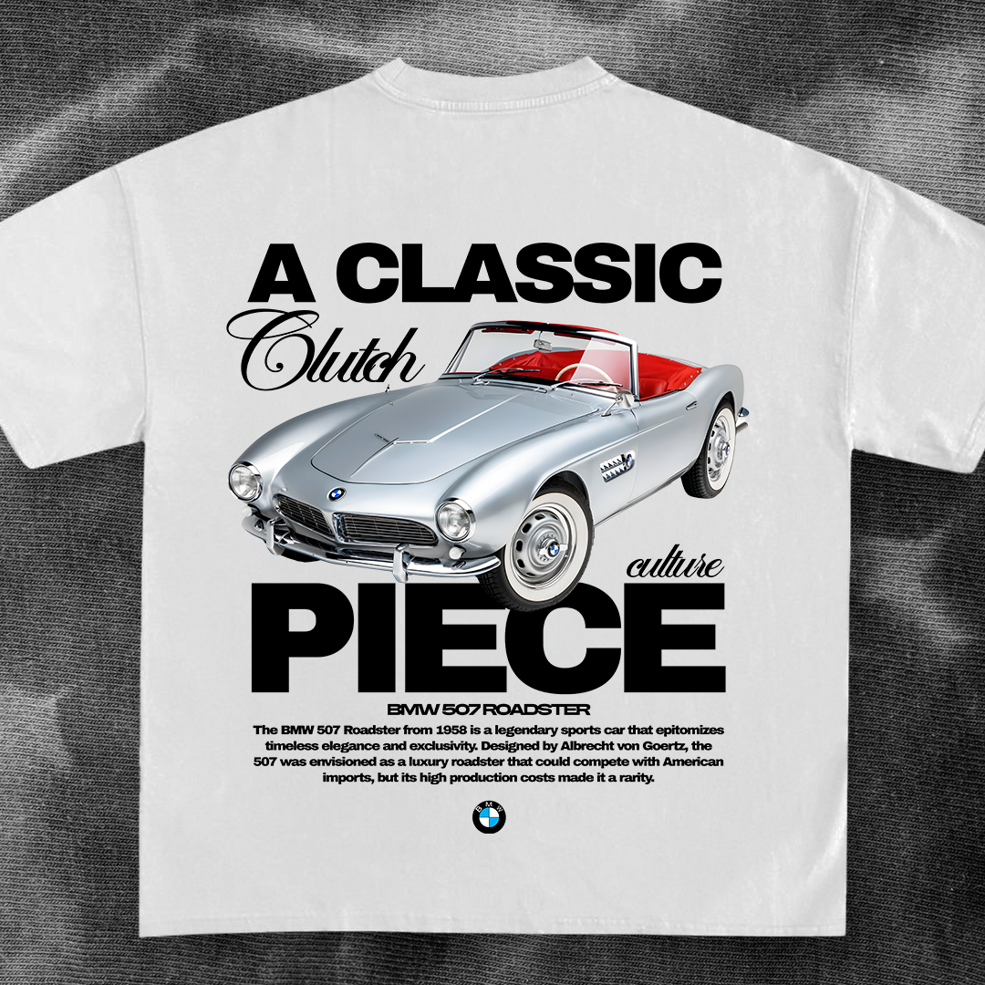 car t-shirt design - bmw 507