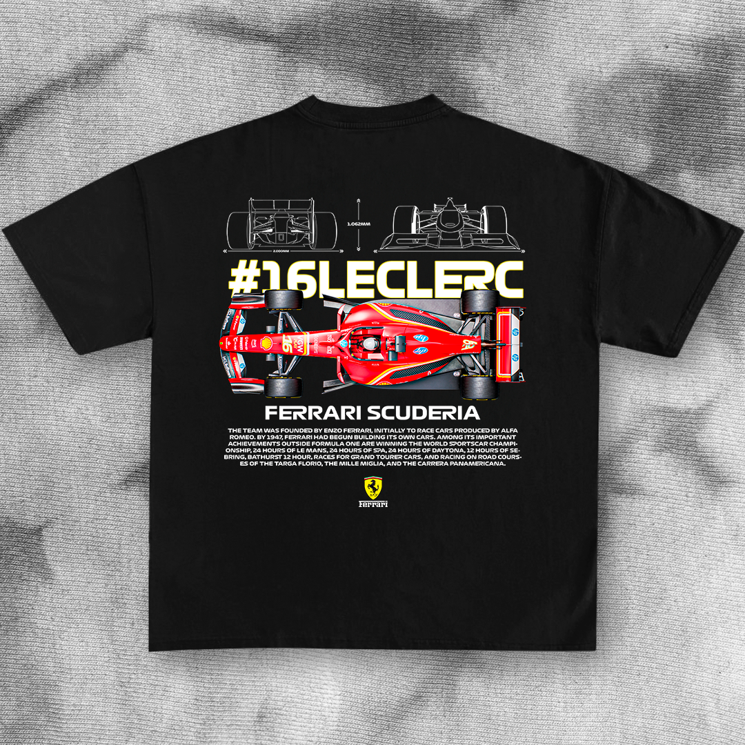 #16 Charles Leclerc F1 - t-shirt design