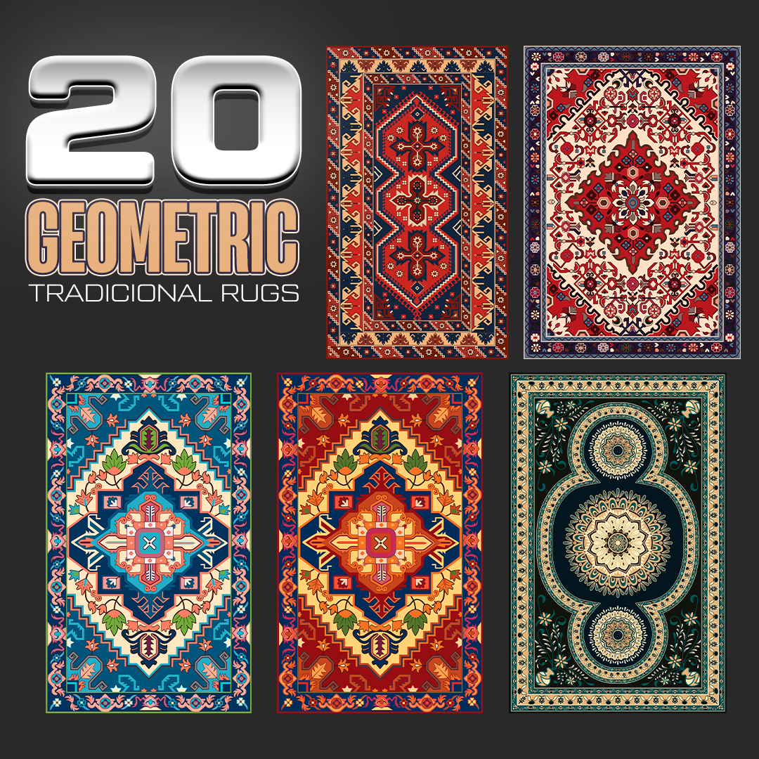 20 Tradicional Rugs geometric - designs