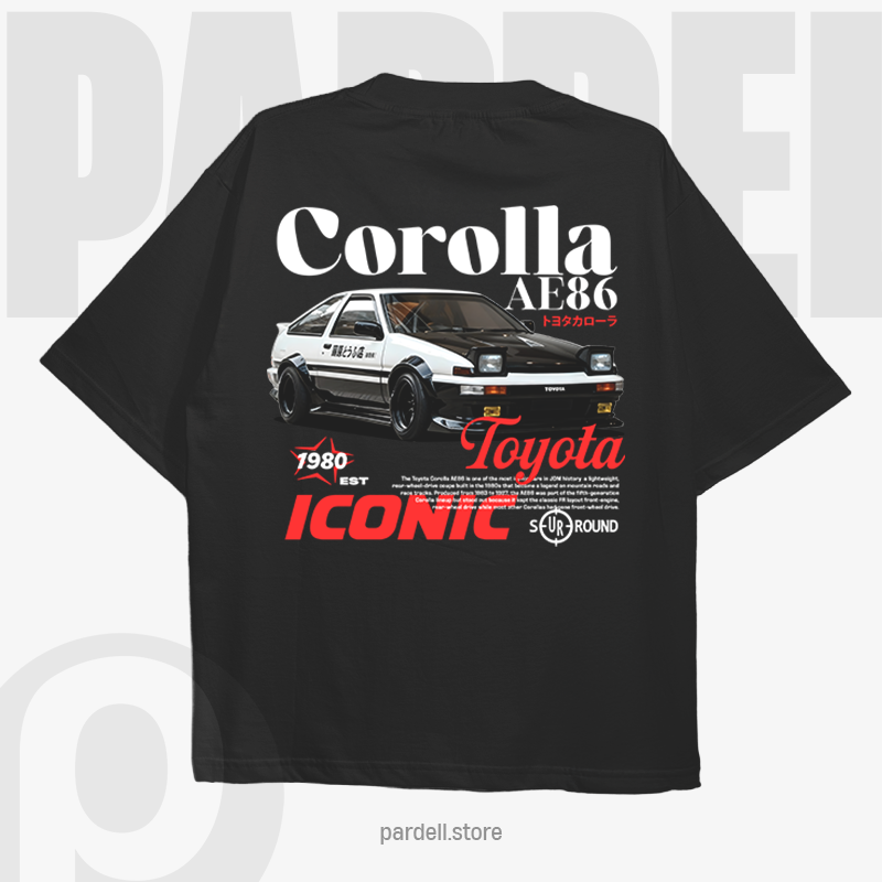 Template car Corolla AE86 - car t-shirt design