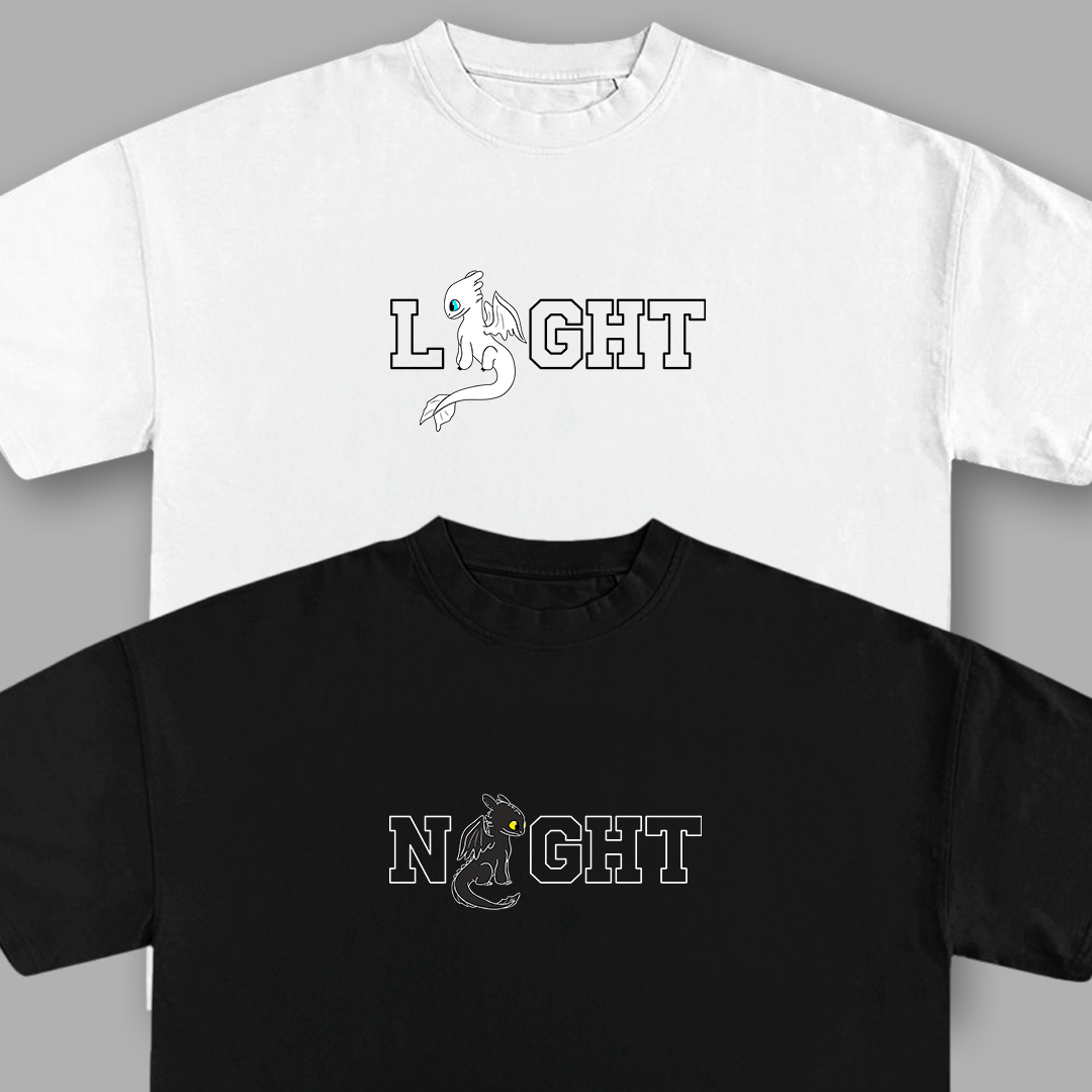 Night Fury - Light Fury t-shirt designs