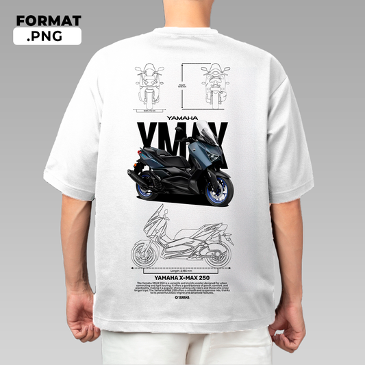 Yamaha X-Max 250 - t-shirt design