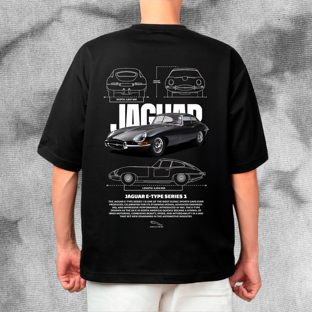 Jaguar E-Type Series 1 - t-shirt design