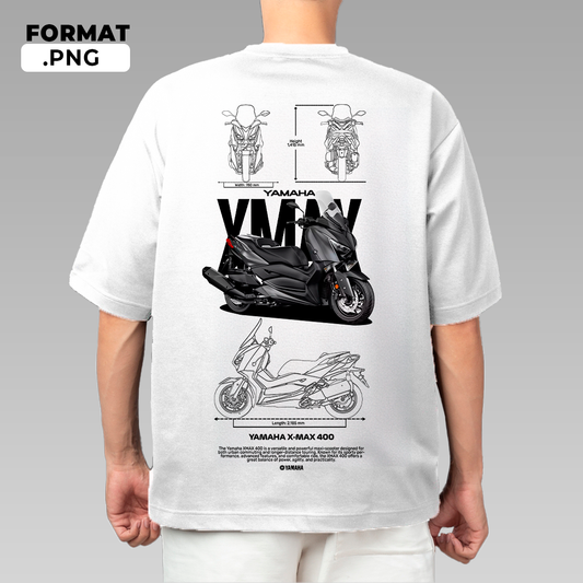 Yamaha X-Max 400 - T-shirt design