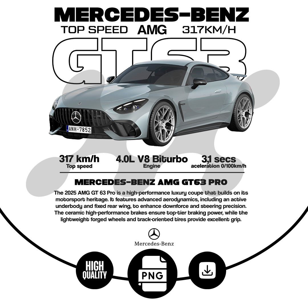 car t-shirt desing - AMG GT63