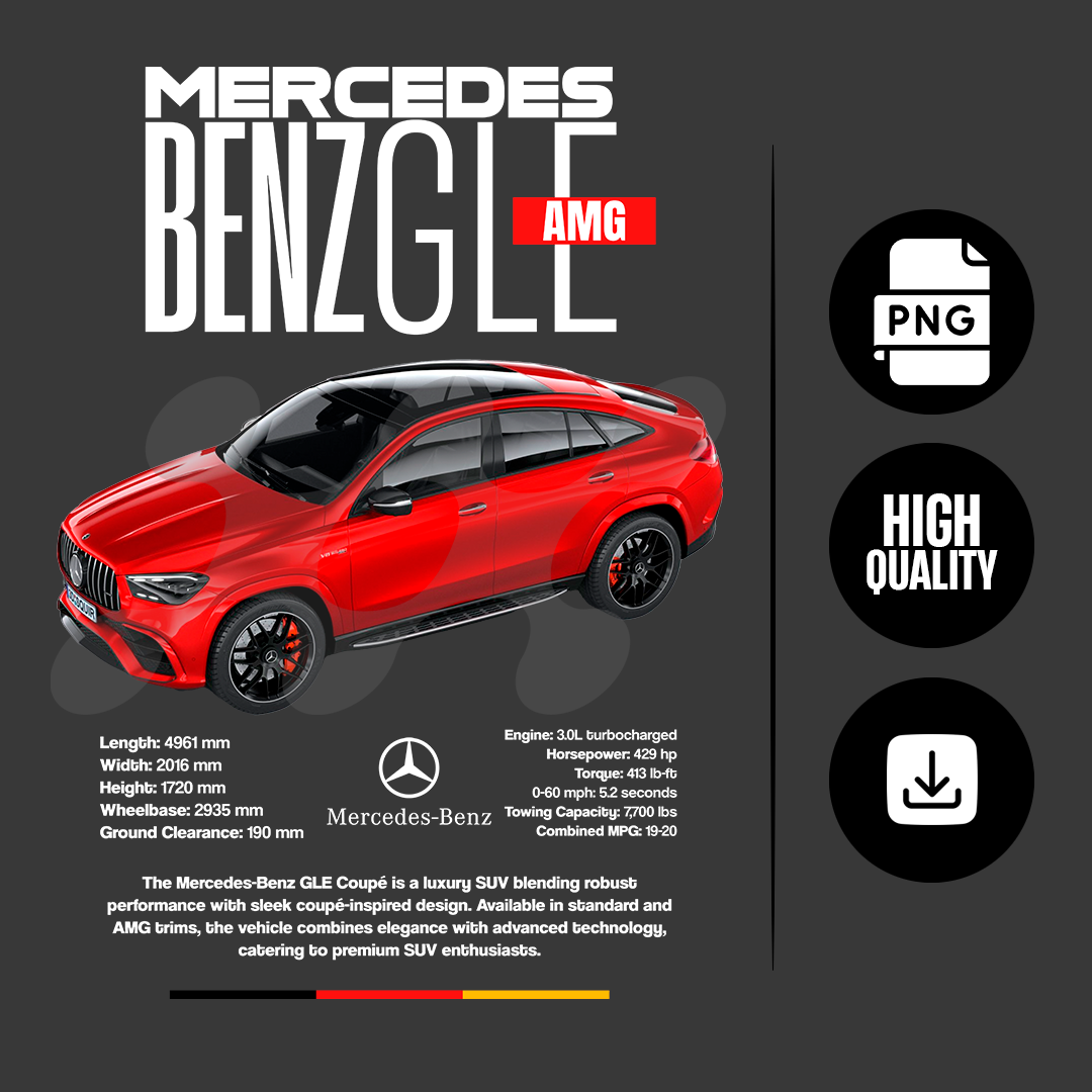 car t-shirt desing - Mercedes-Benz GLE